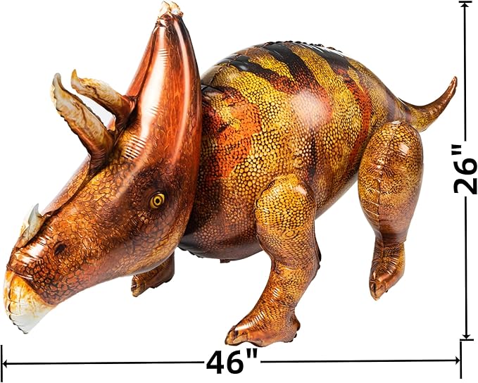 3 Pcs 52 Inflatable Dinosaur Balloon Dinosaur Party Decorations