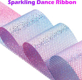 HiUnicorn 30PCS Sparkling Dance Ribbon for Kids Girls Princess Mermaid