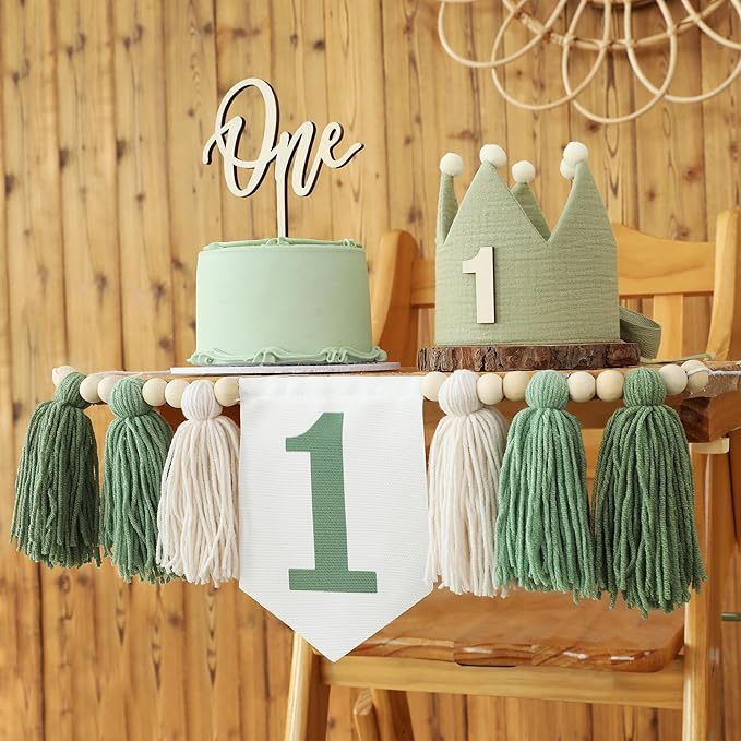 Wild One High Chair Banner For 1st Birthday Party Decorations With