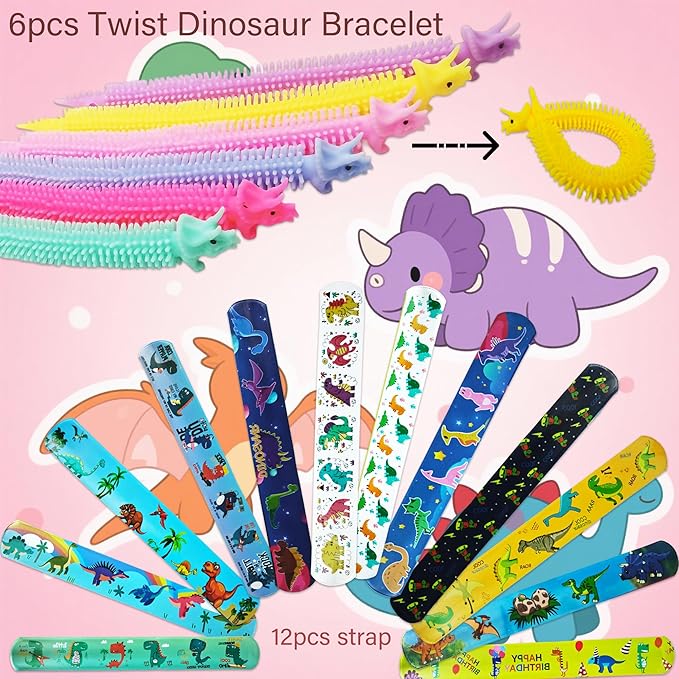 172PCS Dinosaur Party Favors for Kids 4 8 Ultimate Birthday Goodie