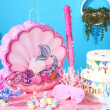 Seashell Mermaid Piñatas for Birthday Party Girl Sea Theme Piñata