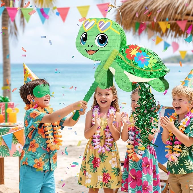 WERNNSAI Turtle Piñata - Ocean Party Decorations Hawaiian Turtle