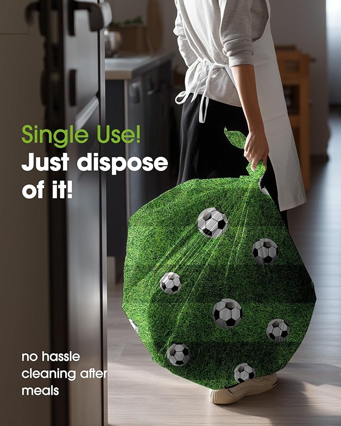 Pureegg Soccer Party Decorations 2026 Plastic Tablecloth Disposable