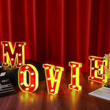 Movie Night Decorations 6.3 Movie Light up Letters Sign Decor