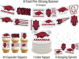 University of Arkansas Party Supplies for Football, Birthday Gift,