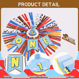 Cartoon Toy Highchair Banner for Baby First Birthday Party