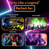 Glow Fever Glow Sticks Bulk 100ct 22'' Glow Necklaces with Connectors,