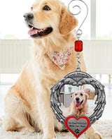 Pet Memorial Photo Christmas Ornament - Always Remember The Paw