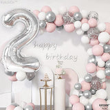 KatchOn, Big Silver Number 2 Balloon - 40 Inch | Silver 2 Balloon
