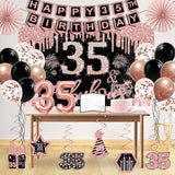 35th Birthday Decorations for Women 32PCS 35th Birthday Party