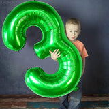 KatchOn, Giant Green Number 3 Balloon - 40 Inch | Three Rex Birthday