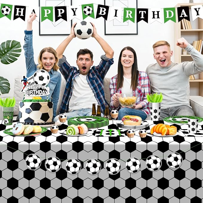 187 PCS Soccer Party Decorations Kit Football Birthday Party