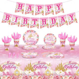 172 Pcs Princess Birthday Party Supplies Serves 24 Include Castle
