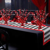 6 Pcs Casin Foil Spray Centerpieces for Tables Las Vegas Theme Party