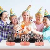 50th Birthday Decorations Women, 9pcs Rose Gold 50 Birthday Party