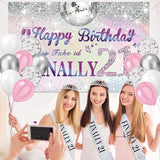 21st Birthday Decorations for Her with Finally 21 Banner Iridescence