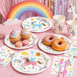 144Pcs Unicorn Birthday Party Supplies Decorations Kids Girl Themed