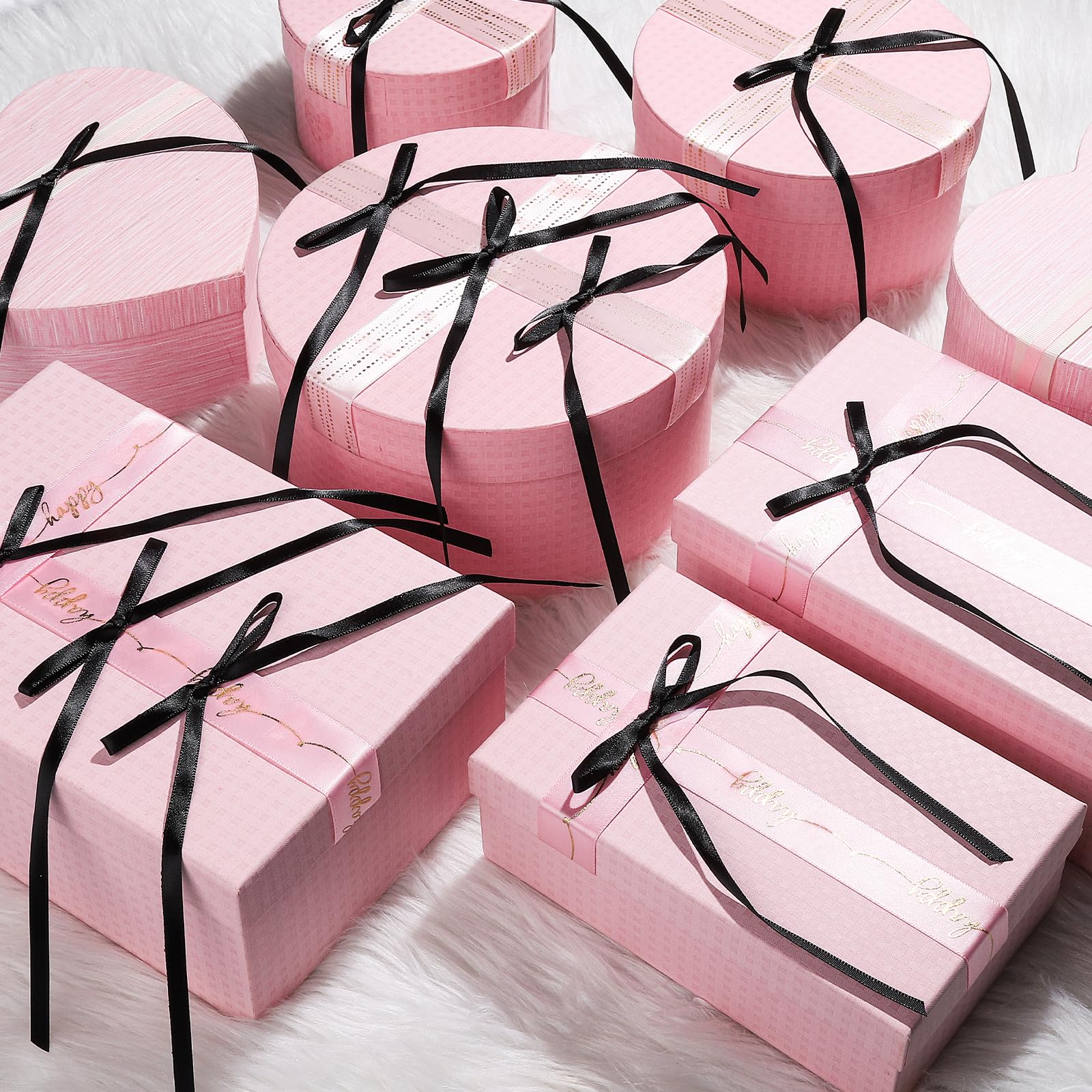 YGDZ Black Bows for Cake, 30PCS Ribbon Bow Cake Topper for Vintage