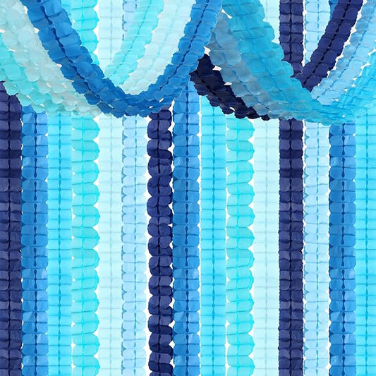 Baby-Royal Navy-Blue Party-Decorations Streamers Garland - 12pcs Boy