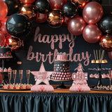 Pink 1st Birthday Table Centerpieces for Baby Girls Rose Gold