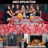 Halloween Red Bloody Creepy Cloth 500 x 87 inch Spooky Gauze Cloth