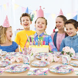 192pcs Unicorn Plates Napkins Unicorn Birthday Party Supplies