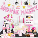 K KUMEED 20 pcs Movie Night Large Popcorn Favor Boxes 7.8 Inches