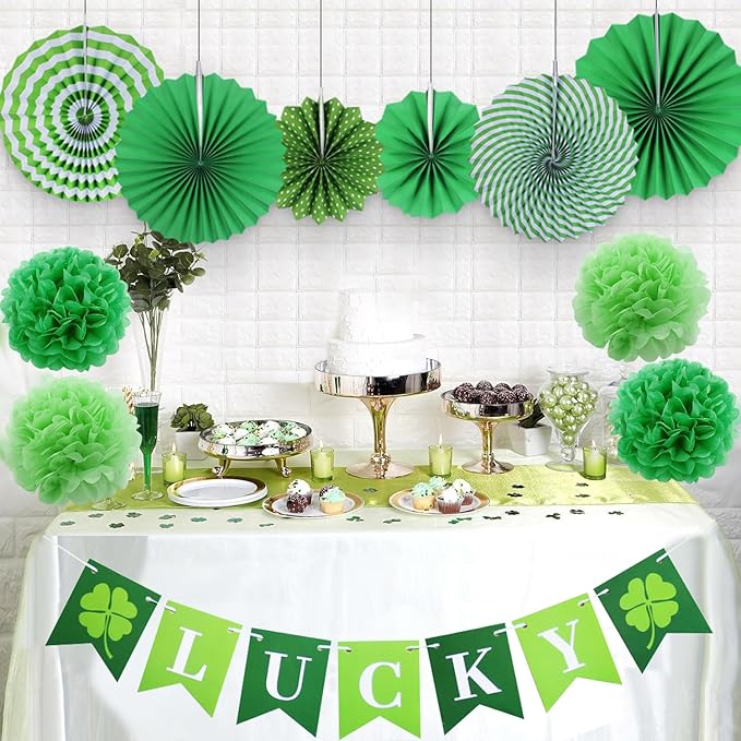 St Patrick's Day Decorations Kit 37 Pcs Saint Patricks Day Shamrock