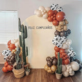 60pcs Cow Print Balloons, Latex Cow Balloons for Farm Cowboy Cowgirl