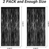 2 Pack 2026 Graduation Party Decorations, 3.28 FT x 7.05 FT Black