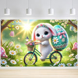 Easter Banner Polyester 43x70.86 Inches Banner Easter for Backyard