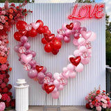 Valentine's Day Balloons Garland Arch Kit 127Pcs Pink Red Rose Red