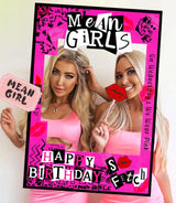 LaVenty Mean Girl Birthday Party Photo Booth Props Frame Mean Girl