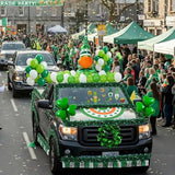 62 Pcs St Patrick's Day Parade Float Decorations Shamrock Leprechaun