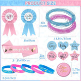 Bluegogo 202 Pcs Baby Gender Reveal Party Supplies Favors Boy or
