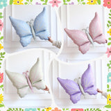 Enanal 8pcs Pastel Mushroom Butterfly Foil Balloons for Enchanted
