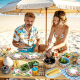 180PCS Hawaiian Luau Party Supplies – Hawaiian Tropical Paper Plates