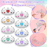 Zhanmai 16 Sets Tutu Dress and Tiara for Girls Princess Ballet Skirt