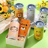 6 Packs Safari Jungle Animal Cups Bulk 20 oz Safari Tumblers Animal