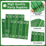 100 Pcs Football Party Supplies Set Football Birthday Plates and