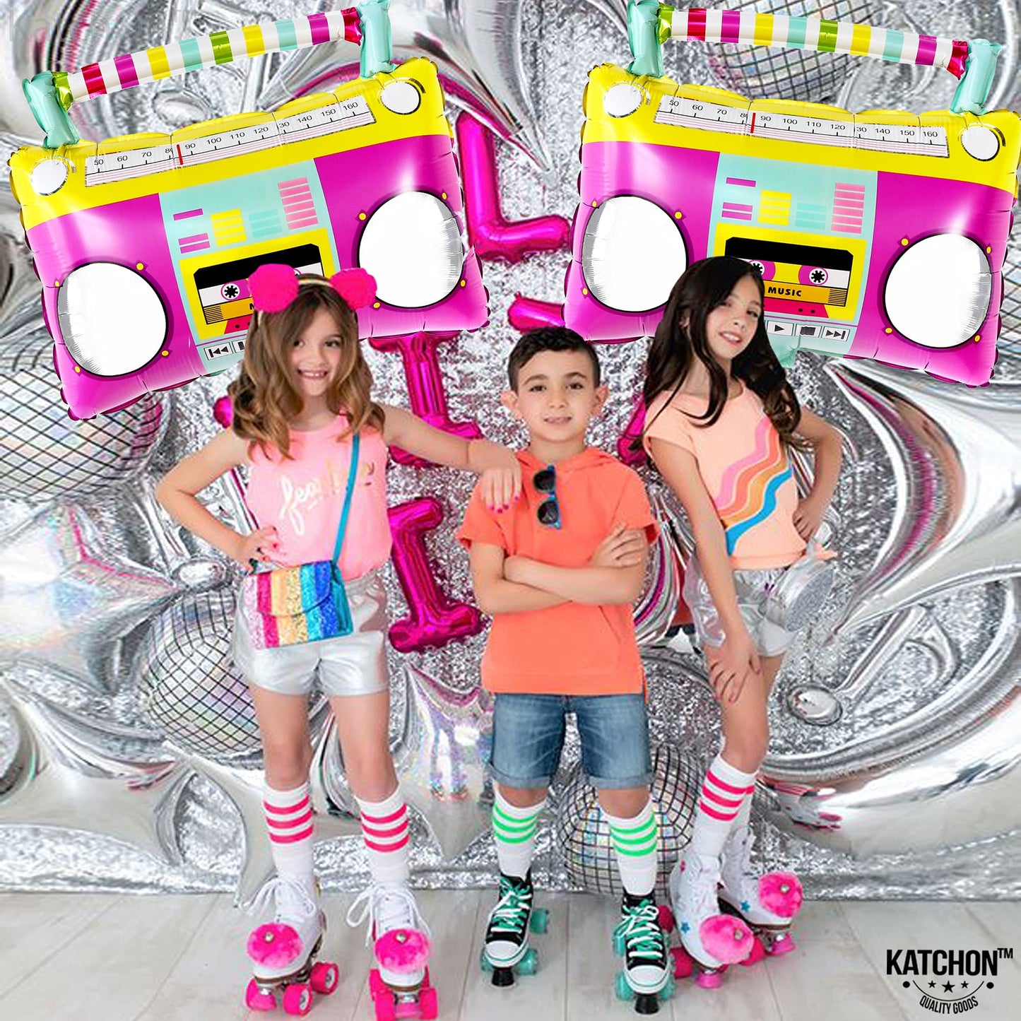 KatchOn, Large Boombox Balloon Set - 22 Inch | 90s Balloons for 90s