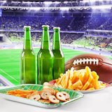 Tanlade 200 Pcs Football Paper Plates Football Party Decorations