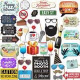 Retirement Photo Booth Props 41 pc Photobooth Kit with 8 x 10 Inch