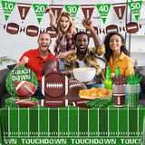 Football Party Supplies Kit Serve 25 178Pcs Football Theme Party