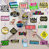 Retirement Hanging Swirls 25 Pieces Happy Retirement Party