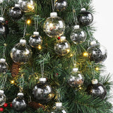 Briful 30PCS Shatterproof 2'' Halloween Tree Balls Set - Black &