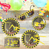 96pcs Construction Birthday Party Supplies Construction Theme Paper