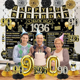 90th Birthday Decorations for Men Women 21pcs the Year 1936 Banner
