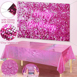 Winrayk Hot Pink Birthday Decorations for Girls Women, Pink Balloon