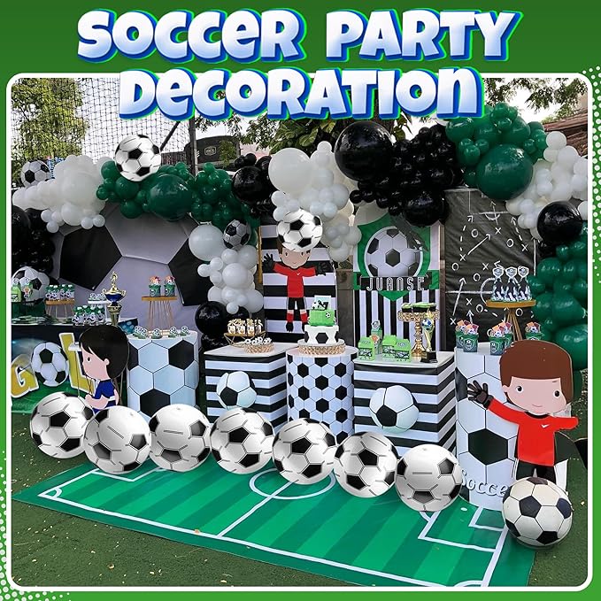Inflatable Soccer Balls Pack of 12 16 inch Beach Balls Bulk for